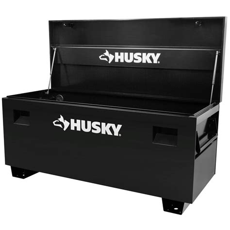 husky 24 in. d steel job site tool box|husky tool cabinets.